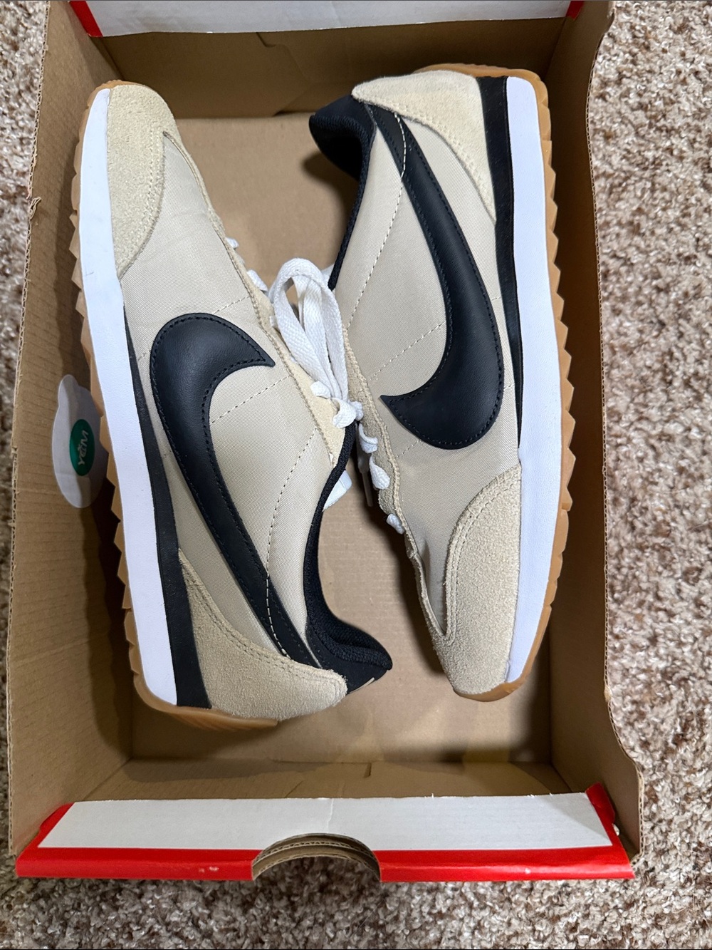 Like New Nike Pacific Tennis Shoes Tan/Black 8.5